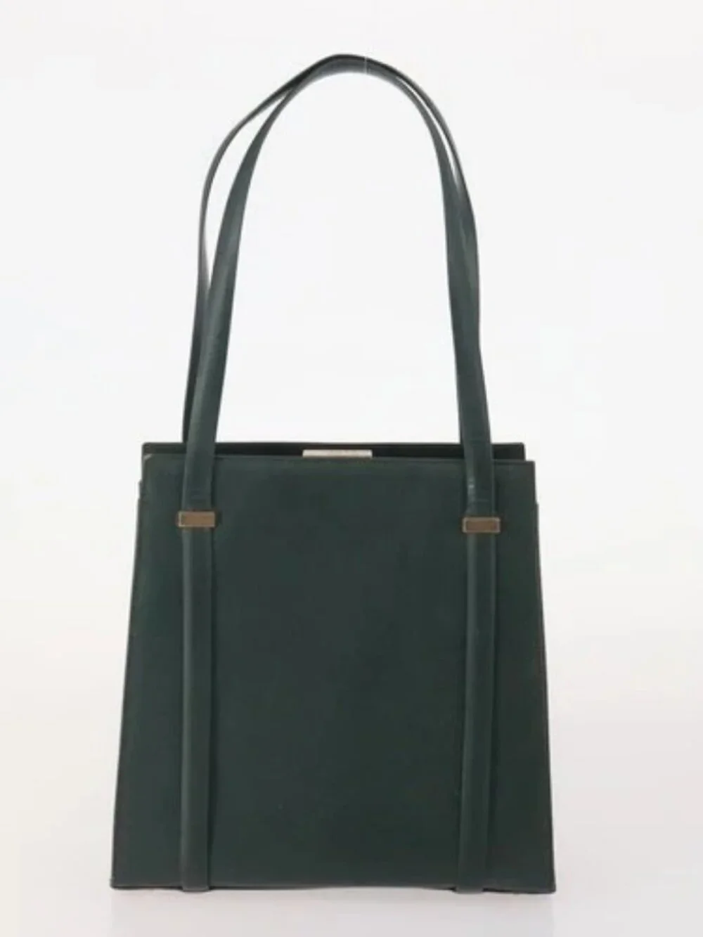 GUCCI GG Canvas Shoulder Bag Leather 3 Set Black Beige Auth bs34147